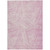 10' X 14' Pink And Ivory Abstract Washable Indoor Outdoor Area Rug - Pink, Ivory