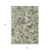 9' X 12' Beige Brown And Green Floral Washable Indoor Outdoor Area Rug
