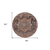8' Charcoal Round Medallion Washable Indoor Outdoor Area Rug