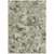 8' X 10' Beige Brown And Green Floral Washable Indoor Outdoor Area Rug