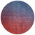 8' Navy Blue Red And Eggplant Round Ombre Washable Indoor Outdoor Area Rug