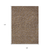 9' X 12' Brown Gold And Ivory Polka Dot Washable Indoor Outdoor Area Rug