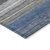 8' X 10' Denim Blue Beige And Taupe Striped Washable Indoor Outdoor Area Rug