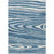 10' X 14' Navy Blue Denim Blue And Ivory Faux Bois Washable Indoor Outdoor Area Rug