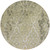 8' Artichoke Green And Beige Round Medallion Washable Indoor Outdoor Area Rug