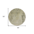 8' Artichoke Green And Beige Round Medallion Washable Indoor Outdoor Area Rug