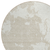 8' Beige And Ivory Round Abstract Washable Indoor Outdoor Area Rug