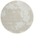 8' Beige And Ivory Round Abstract Washable Indoor Outdoor Area Rug