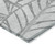 10' X 14' Gray And Silver Floral Washable Indoor Outdoor Area Rug