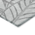 10' X 14' Gray And Silver Floral Washable Indoor Outdoor Area Rug