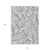 10' X 14' Gray And Silver Floral Washable Indoor Outdoor Area Rug
