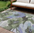 8' X 10' Olive Green And Fern Green Floral Washable Indoor Outdoor Area Rug - 880016812473