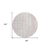 8' Pink Gray And Ivory Round Striped Washable Indoor Outdoor Area Rug