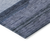 8' X 10' Navy Blue Sky Blue And Charcoal Abstract Washable Indoor Outdoor Area Rug