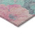 9' X 12' Pink And Mauve Floral Washable Indoor Outdoor Area Rug