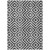 10' X 14' Black Gray And Silver Geometric Washable Indoor Outdoor Area Rug