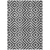 10' X 14' Black Gray And Silver Geometric Washable Indoor Outdoor Area Rug