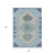 8' X 10' Denim Blue Gray And Brown Geometric Washable Indoor Outdoor Area Rug