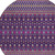 8' Purple Pink And Yellow Round Tribal Washable Indoor Outdoor Area Rug