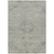 10' X 14' Pewter And Beige Floral Washable Indoor Outdoor Area Rug