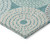 9' X 12' Teal Blue Beige And Gray Geometric Washable Indoor Outdoor Area Rug