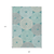 9' X 12' Teal Blue Beige And Gray Geometric Washable Indoor Outdoor Area Rug