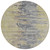 8' Pewter Silver And Gray Round Abstract Washable Indoor Outdoor Area Rug