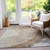 10' X 14' Brown Beige And Taupe Abstract Washable Indoor Outdoor Area Rug - 608219004453