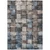 8' X 10' Taupe And Denim Blue Striped Washable Indoor Outdoor Area Rug