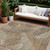 10' X 14' Brown And Ivory Floral Washable Indoor Outdoor Area Rug - Brown, Ivory