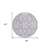 8' Lavender And Ivory Round Trellis Washable Indoor Outdoor Area Rug