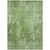 9' X 12' Olive Green And Artichoke Green Abstract Washable Indoor Outdoor Area Rug