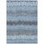 9' X 12' Blue Black And Gray Striped Washable Indoor Outdoor Area Rug