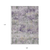 9' X 12' Lavender And Purple Striped Washable Indoor Outdoor Area Rug