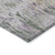 9' X 12' Lavender And Purple Striped Washable Indoor Outdoor Area Rug