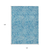 10' X 14' Teal Blue And Ivory Abstract Washable Indoor Outdoor Area Rug
