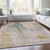 8' X 10' Beige And Taupe Abstract Washable Indoor Outdoor Area Rug - Beige, Taupe