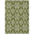 9' X 12' Olive Green And Ivory Trellis Washable Indoor Outdoor Area Rug