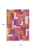 10' X 14' Pink Ivory And Orange Geometric Washable Indoor Outdoor Area Rug