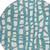 8' Teal Blue And Ivory Round Abstract Washable Indoor Outdoor Area Rug - 608219048532