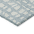 9' X 12' Sky Blue And Ivory Abstract Washable Indoor Outdoor Area Rug