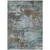 8' X 10' Brown And Blue Abstract Washable Indoor Outdoor Area Rug - Brown, Blue
