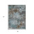 8' X 10' Brown And Blue Abstract Washable Indoor Outdoor Area Rug - Brown, Blue
