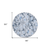 8' Round Denim Blue Round Floral Washable Non Skid Indoor Outdoor Area Rug