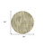 8' Brown And Green Round Striped Washable Indoor Outdoor Area Rug