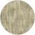 8' Brown And Green Round Striped Washable Indoor Outdoor Area Rug