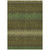 9' X 12' Olive Green And Dark Green Striped Washable Indoor Outdoor Area Rug