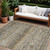 8' X 10' Brown Tan And Black Floral Washable Indoor Outdoor Area Rug