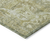 8' X 10' Sage And Green Damask Washable Indoor Outdoor Area Rug