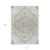 8' X 10' Ivory Beige And Gray Oriental Washable Indoor Outdoor Area Rug